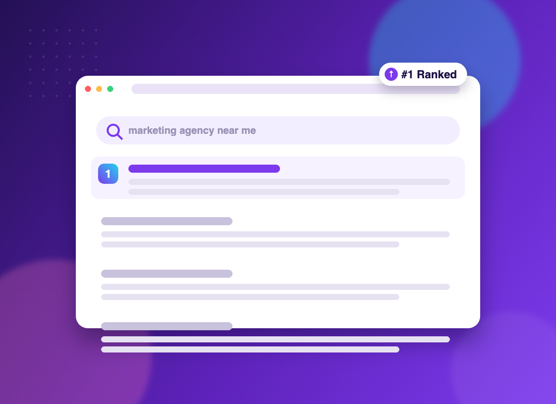 SEO ranking dashboard